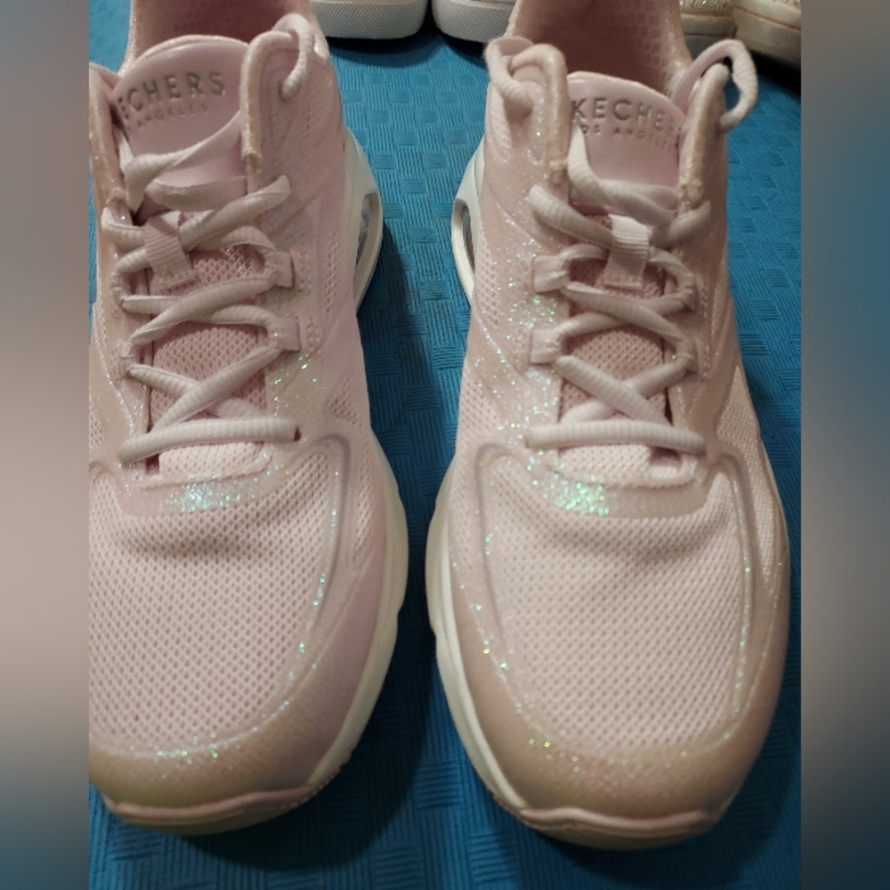 Glittery sketchers sneakers